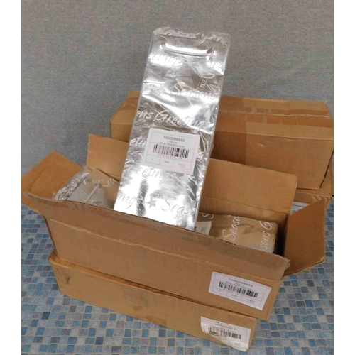 693 - 5x Boxes of season greetings bottle bags