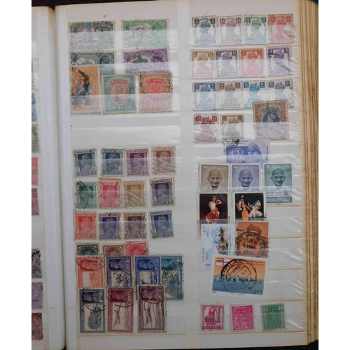 84 - Stock book containing - early Commonwealth stamps