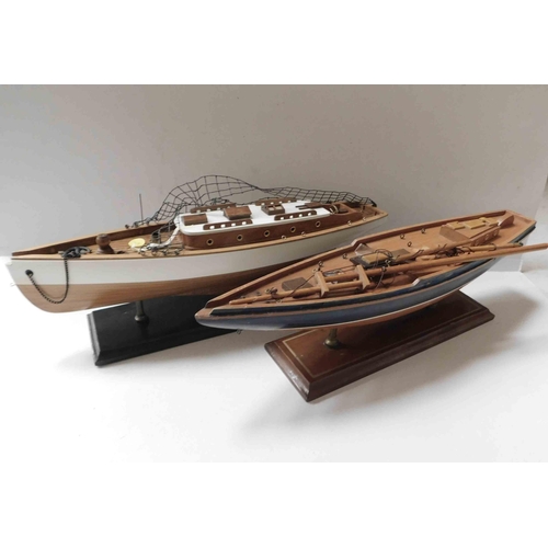 92 - Pair of model - yachts