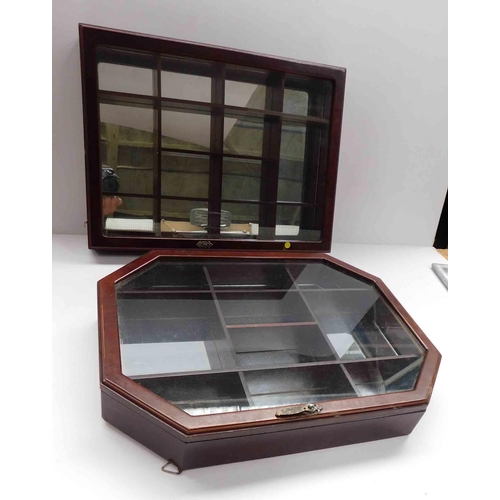 94 - Two - Display cabinets