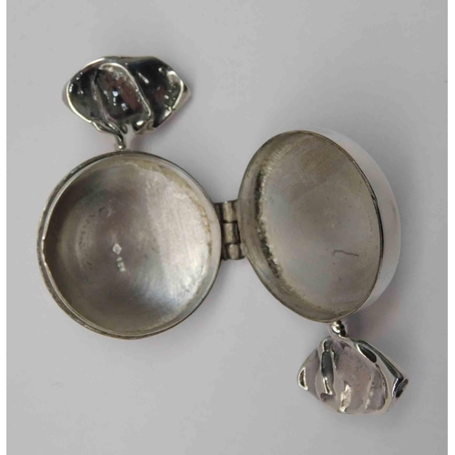 101 - Silver - wrapped sweetie pill box