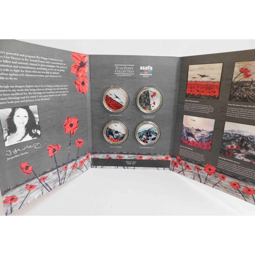 134 - Windsor Mint - War Poppy Collection by Jaqueline Hurley - complete