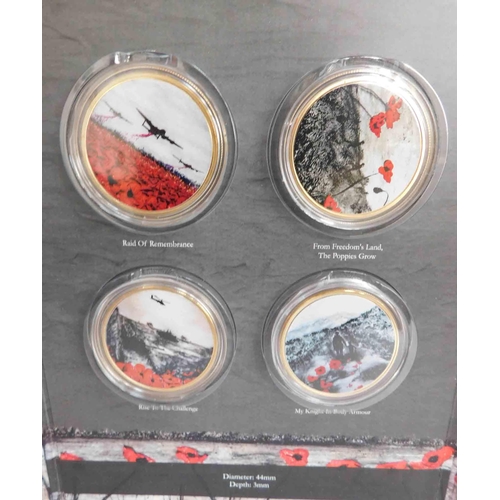 134 - Windsor Mint - War Poppy Collection by Jaqueline Hurley - complete