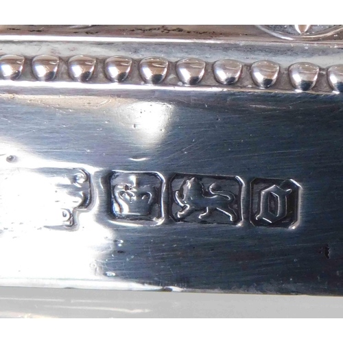 149 - Antique Victorian - repousse decorated sterling silver oil lamp