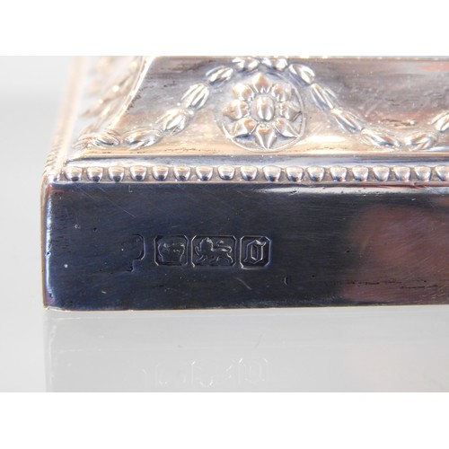 149 - Antique Victorian - repousse decorated sterling silver oil lamp