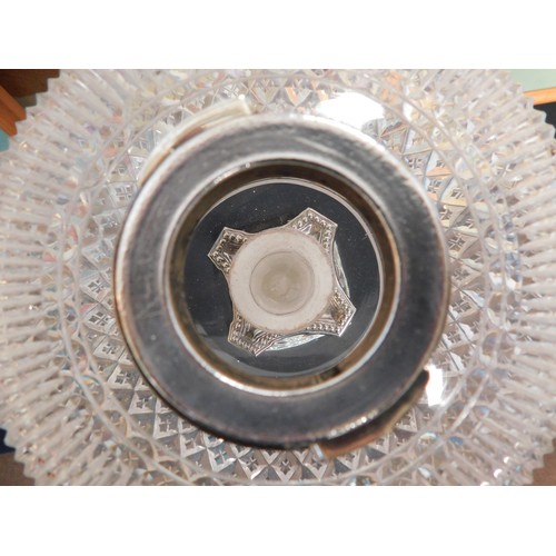 149 - Antique Victorian - repousse decorated sterling silver oil lamp