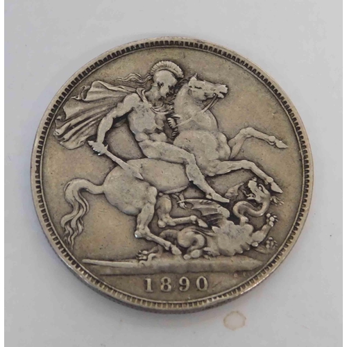 125 - 1890 dated - Victorian Crown coin