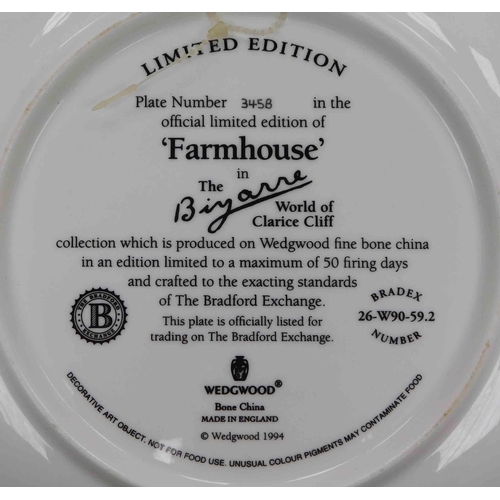 127 - Limited edition - Wedgwood/Clarice Cliff - farmhouse plate