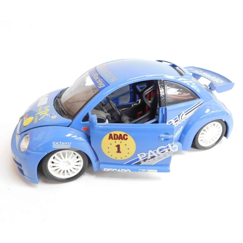 21 - Tinplate racing V.W Beetle - original paint and tyres