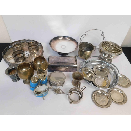 38 - Silver plate & metal ware