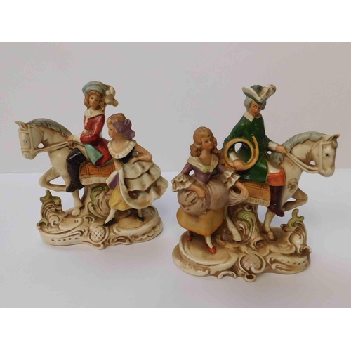 107 - Two - German ceramic figures - approx. 6