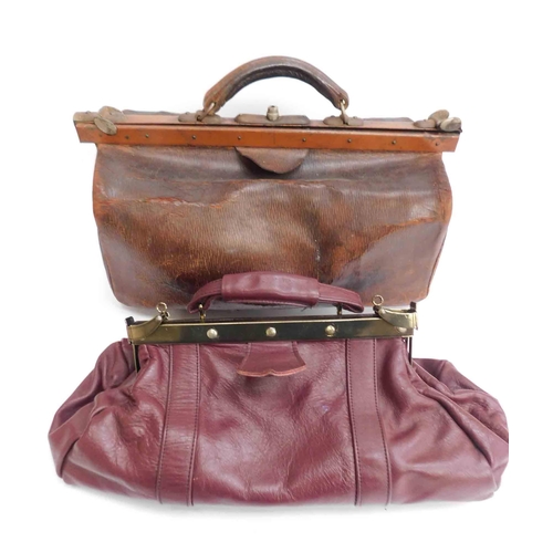 175 - Gladstone/doctors bag & modern leather bag