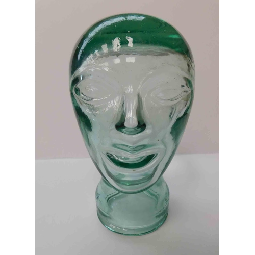 205 - Small - glass display head - approx. 8