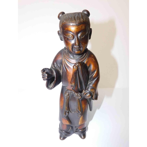 213 - Oriental style - spelter figure - approx. 8