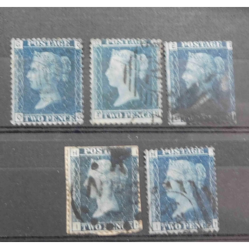 215 - Victorian era - 2d blue stamps