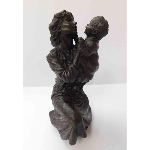 220 - Mother & child figure - approx. 10