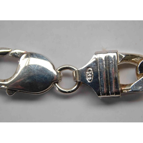 221 - Sterling silver - Figaro style bracelet