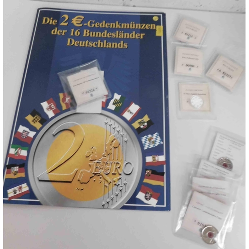 228 - Commemorative restrike coins including - Euros collection, Canadian commemorative & Euro coin folder