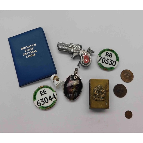 238 - Mixed items - including bus driver badges