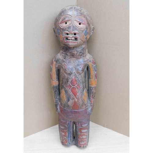 250 - Handmade - African clay figure - witch doctor /Shaman