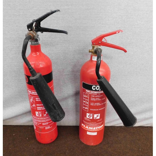 505 - 2x CO2 fire extinguishers W/O and full