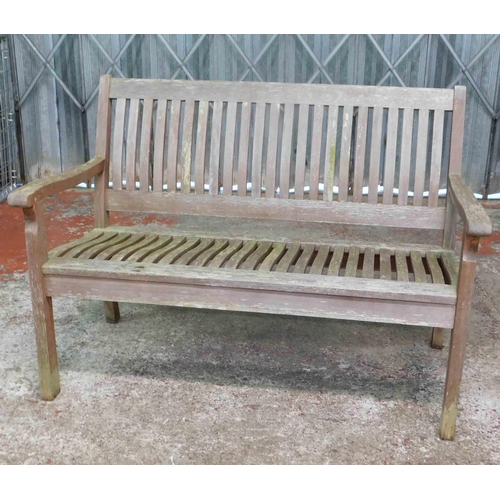 510 - Solid wooden garden bench