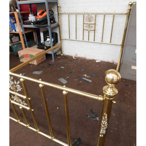 529 - Brass bed frame - complete 60