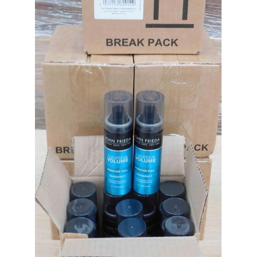 588 - 6x Boxes of John Freida 'Forever Full' hairspray (12 per box)