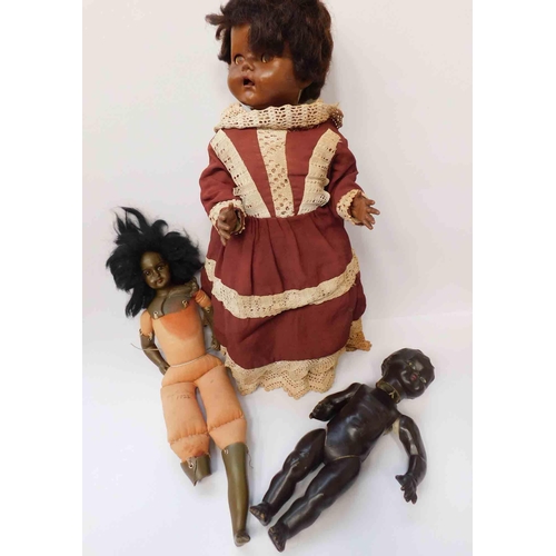 59 - Three - antique dolls