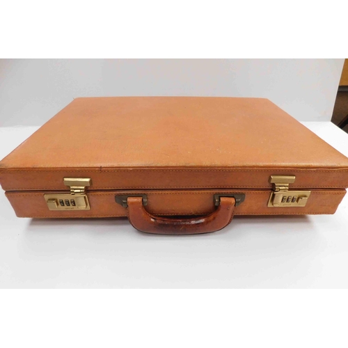 605 - Pigskin attaché case