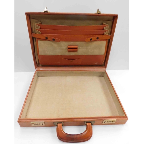 605 - Pigskin attaché case