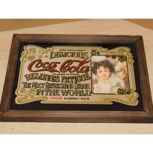 615 - Coca Cola advertising mirror