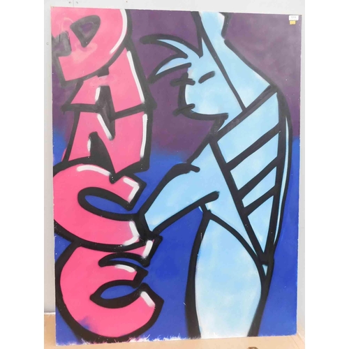 644 - Large graffiti style original wall art