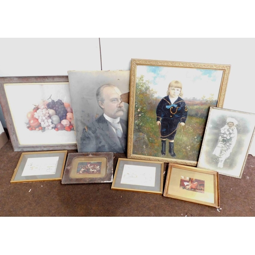 656 - Selection of vintage - mainly, framed artwork etc. - as seen