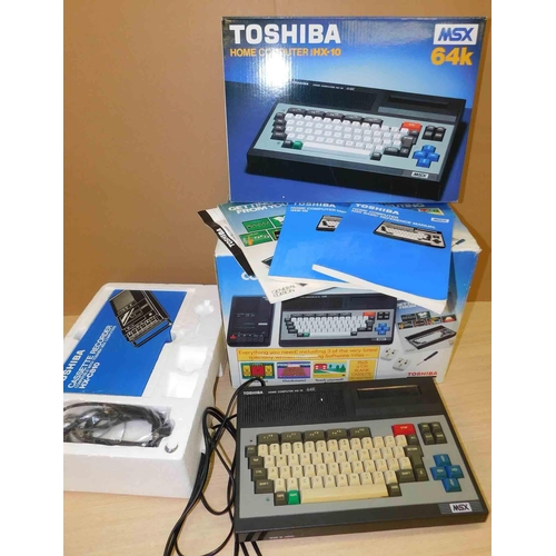 665 - Toshiba HX-10 kit - complete MSX home computing - boxed, W/O