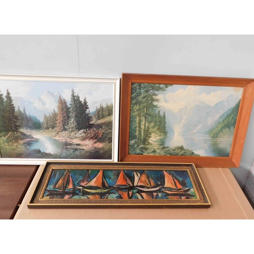 670 - 3x Mid-Century framed prints