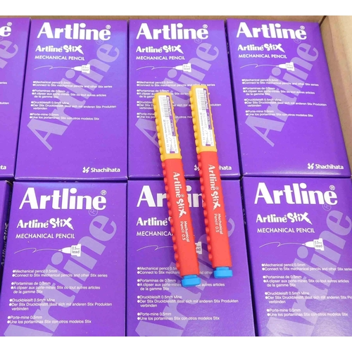 684 - Full box of Artline mechanical pencils - 48 packs of 12