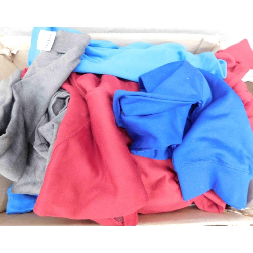 703 - Box of 30x new children sweatshirts - various colours and sizes