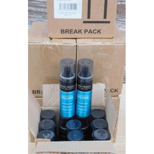 722 - 6x Boxes of John Freida 'Forever Full' hairspray (12 per box)