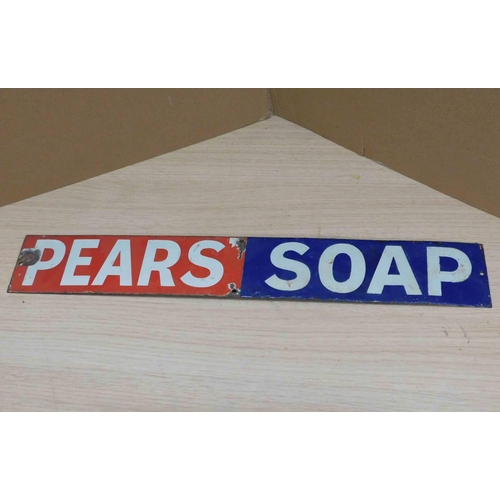 786 - Vintage Pears Soap enamel sign