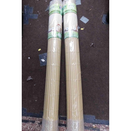 798 - 2x New & sealed 4m x 1m bamboo screening packs