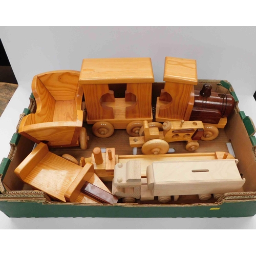 91 - Wooden toys & model vehicles