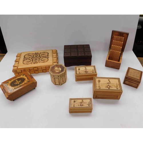 93 - Mixed - wooden boxes