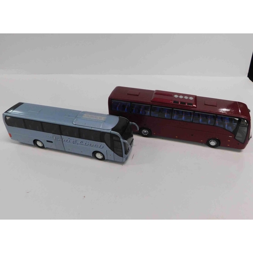 111 - Two - diecast buses - made in Germany & China, approx. 10