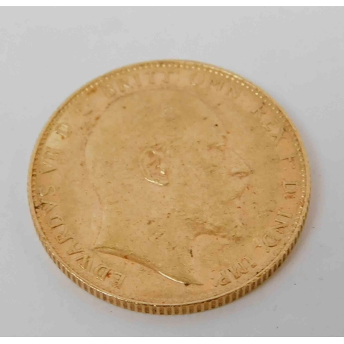 118 - 1906 dated - 22ct Gold full Sovereign coin