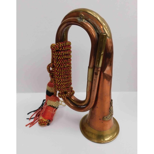 16 - Vintage - brass & copper - military style bugle