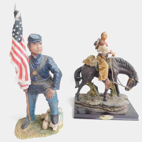 179 - Cowboy & Unionist soldier figures