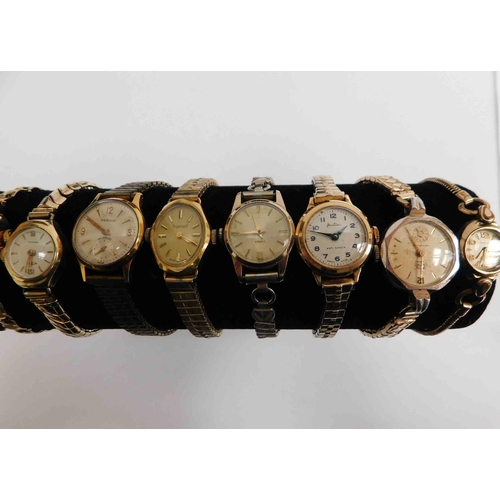 208 - Antique & vintage - Cocktail watches including - rolled gold & gold tone