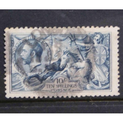 229 - 1913 dated - Ten Shillings - Seahorse stamp