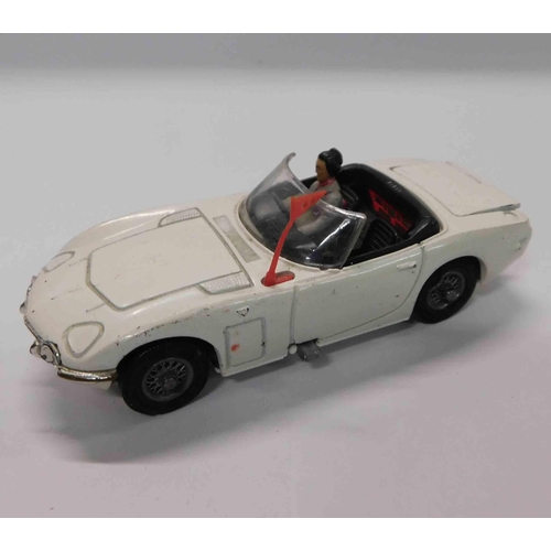 258 - Corgi toys - James Bond 007 Toyota 2000 GT - original paint & tyres - made in Great Britain